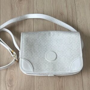 Charles Louvier Paris Chic White Crossbody Bag